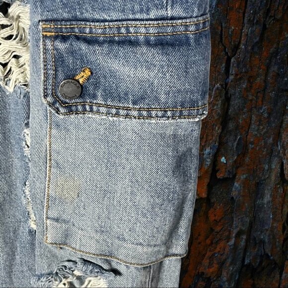 CARMAR High Rise Cargo Jeans Size 26 - Picture 5 of 16